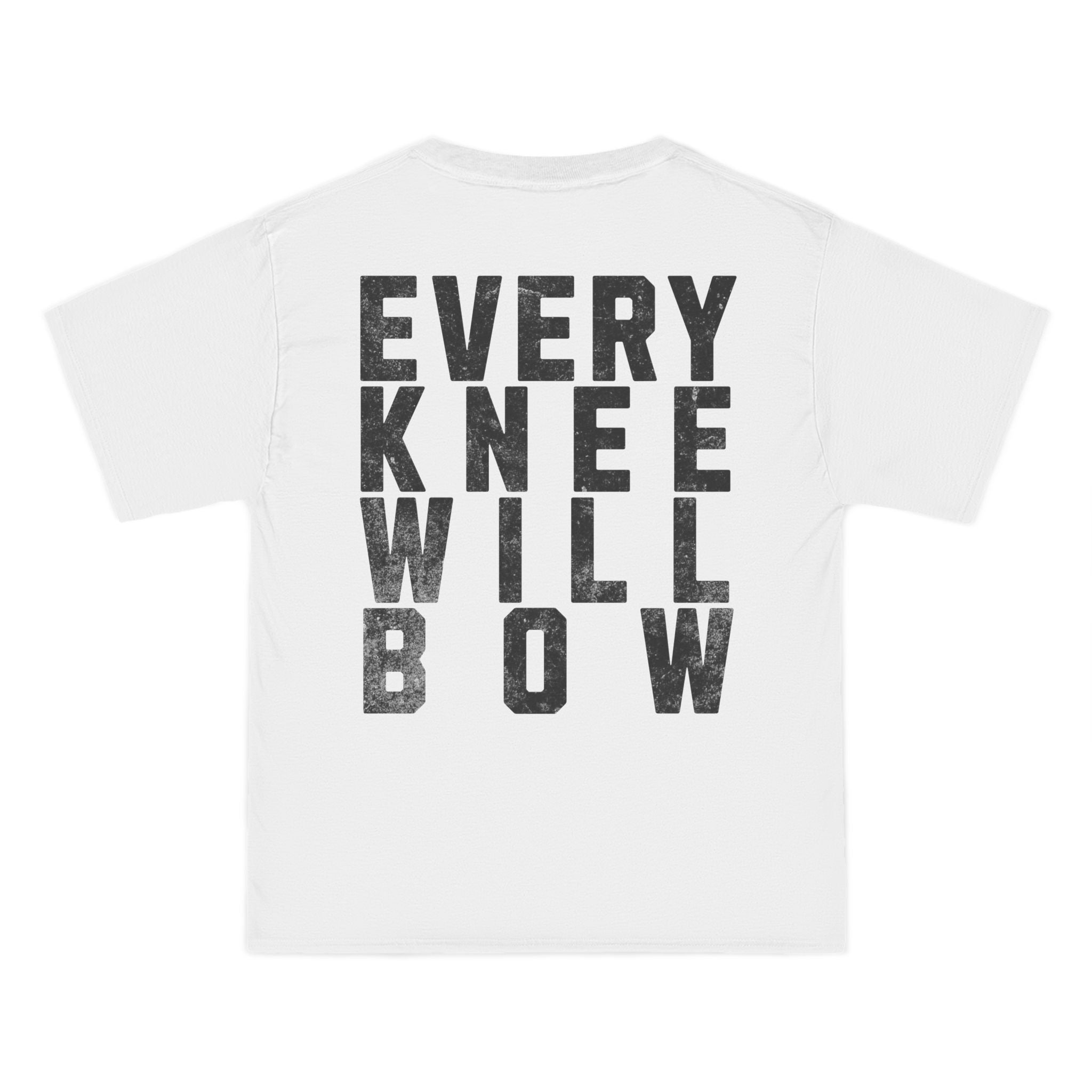 Every Knee Will Bow - Unisex Short Sleeve Oversized Tee
