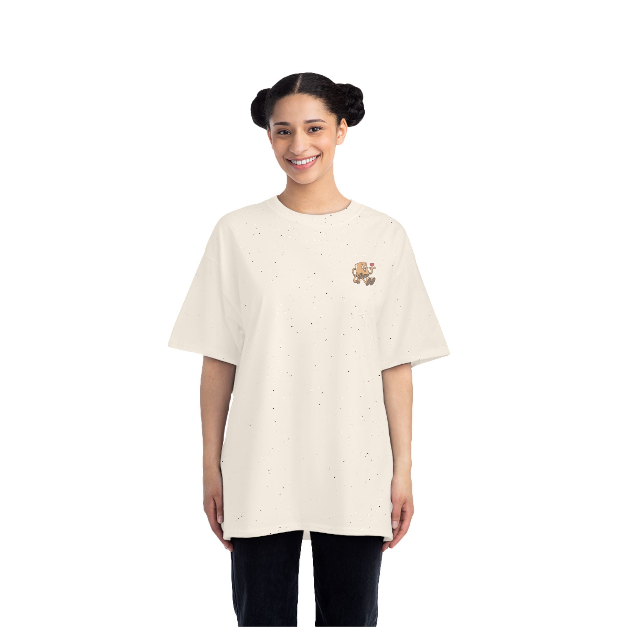 Love Jesus and Coffee - Short Sleeve Oversized Tee