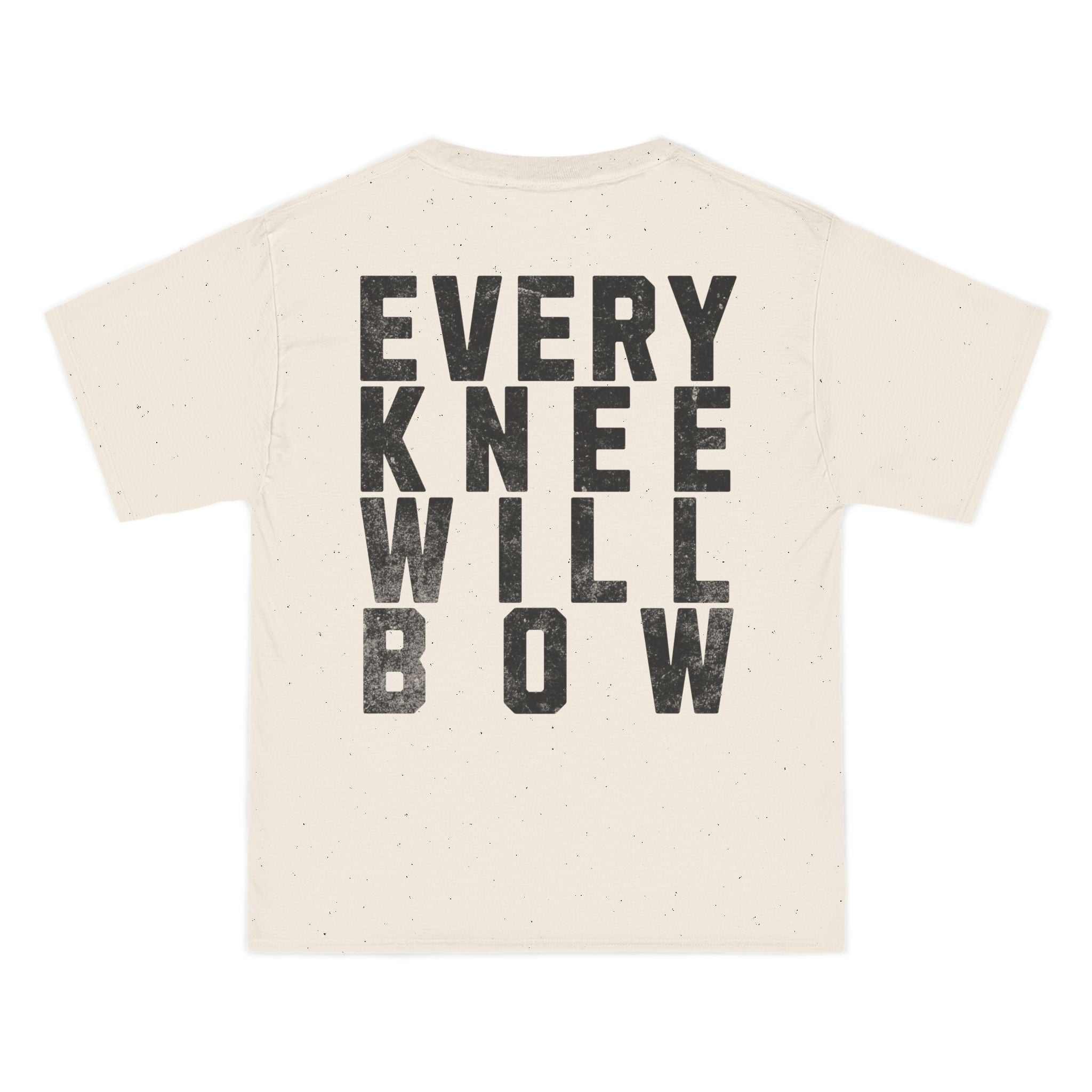 Every Knee Will Bow - Unisex Short Sleeve Oversized Tee