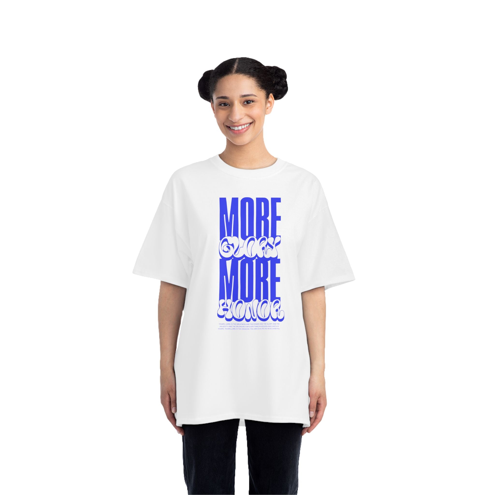 More Glory More Honor - Short-Sleeve Oversized Tee
