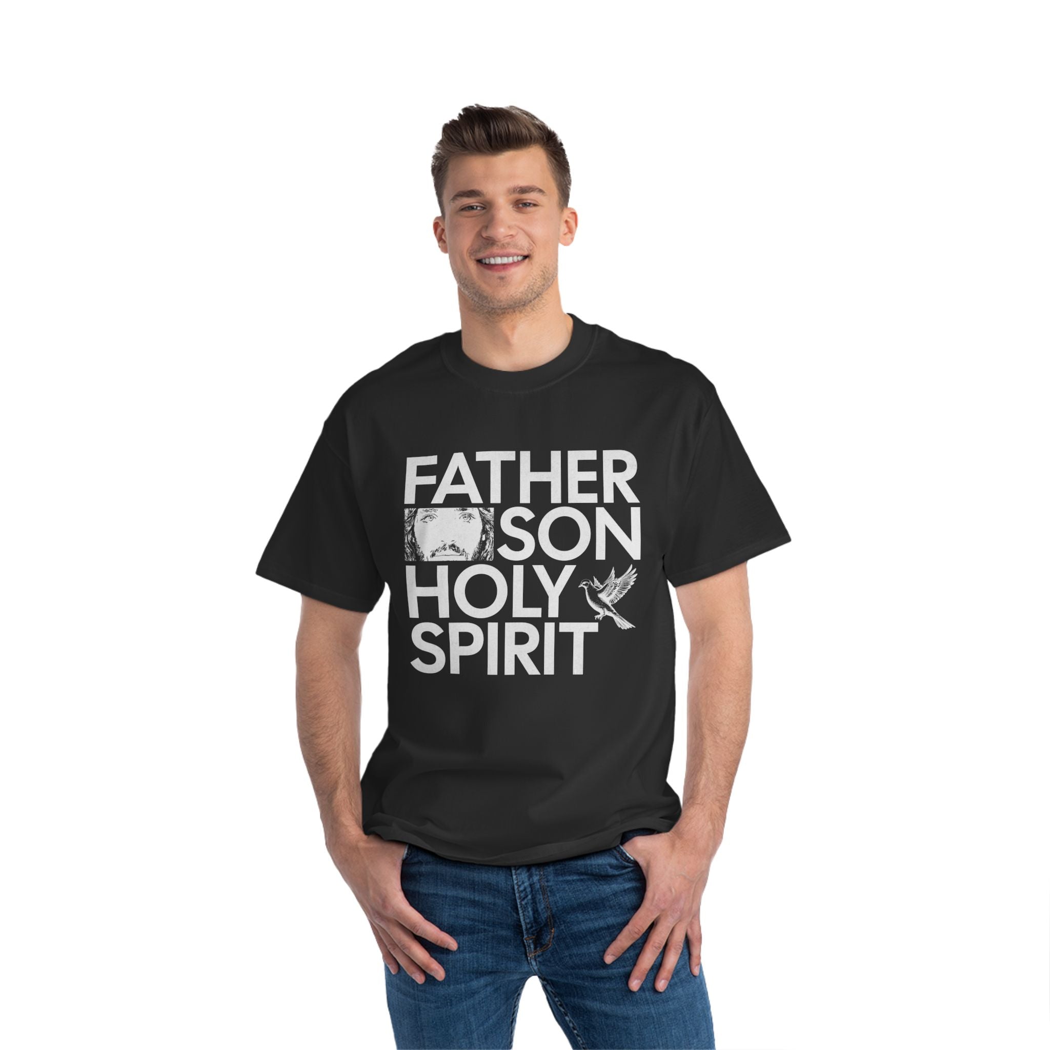 Father Son Holy Spirit - Unisex Short Sleeve Oversized Tee
