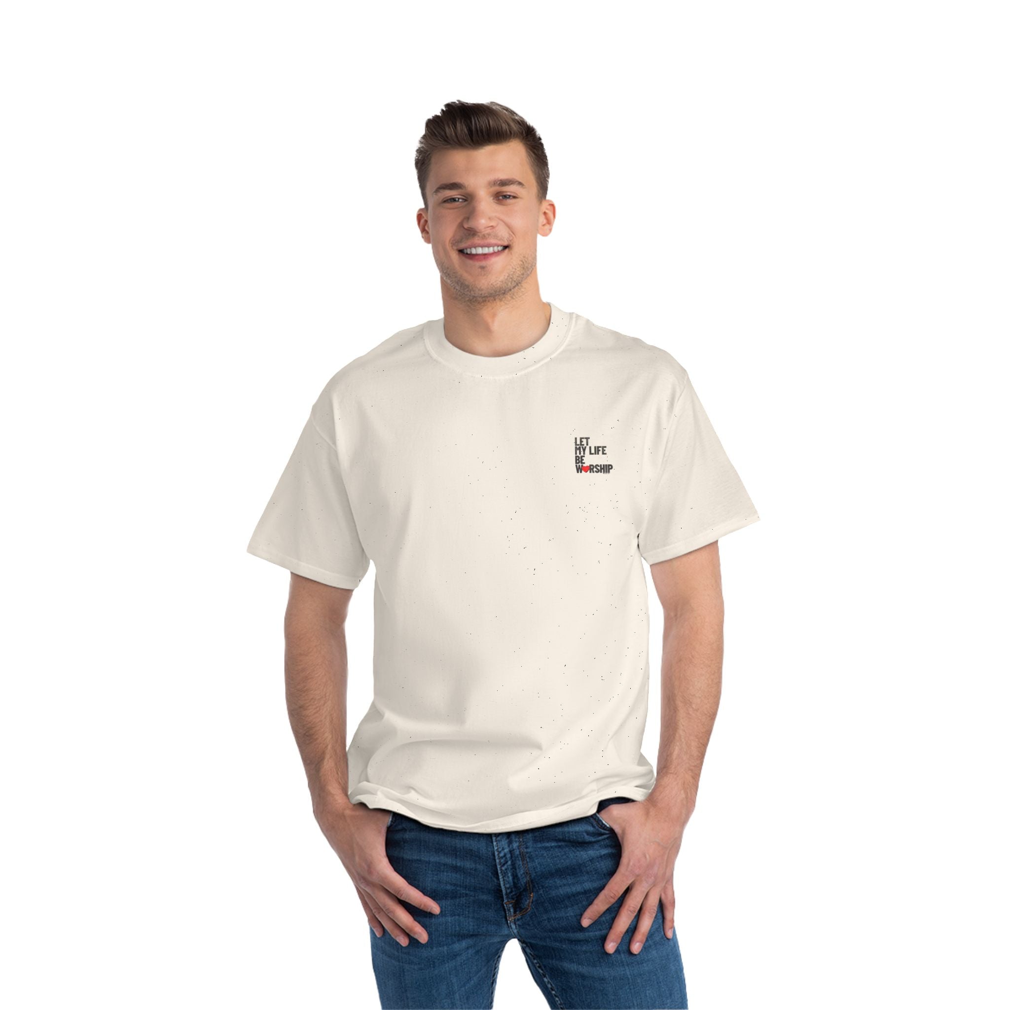 Let My Life Be Worship - Short-Sleeve Oversized Tee