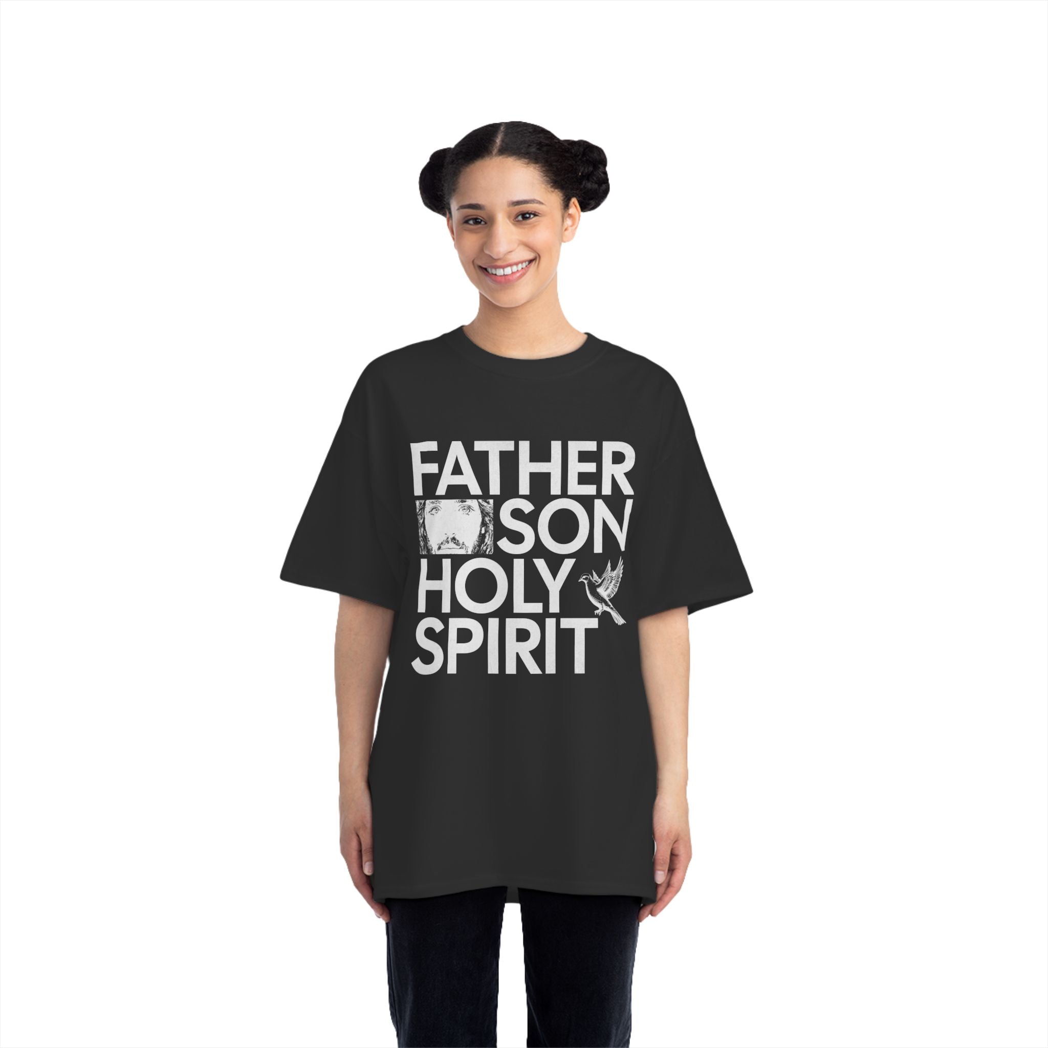 Father Son Holy Spirit - Unisex Short Sleeve Oversized Tee