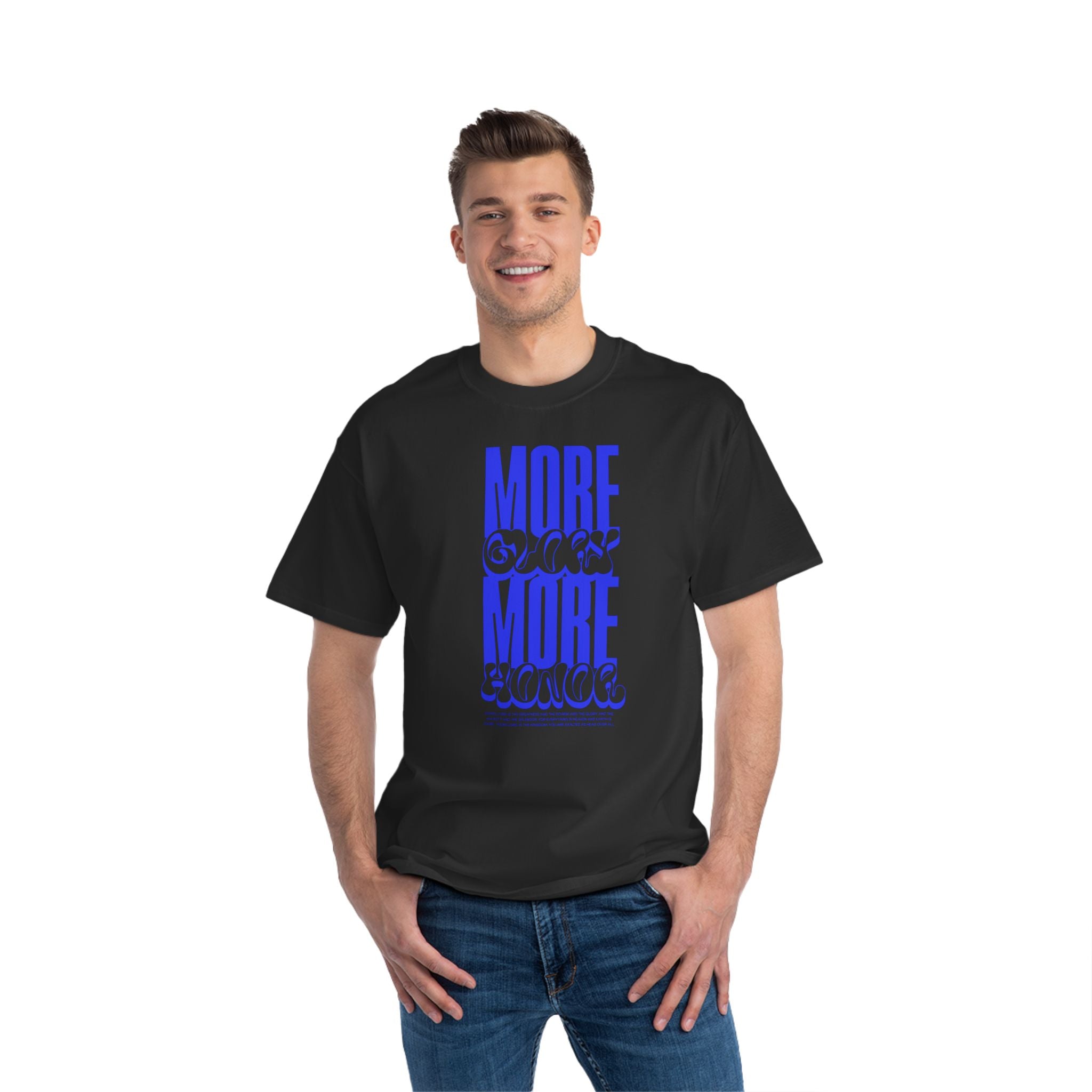 More Glory More Honor - Short-Sleeve Oversized Tee