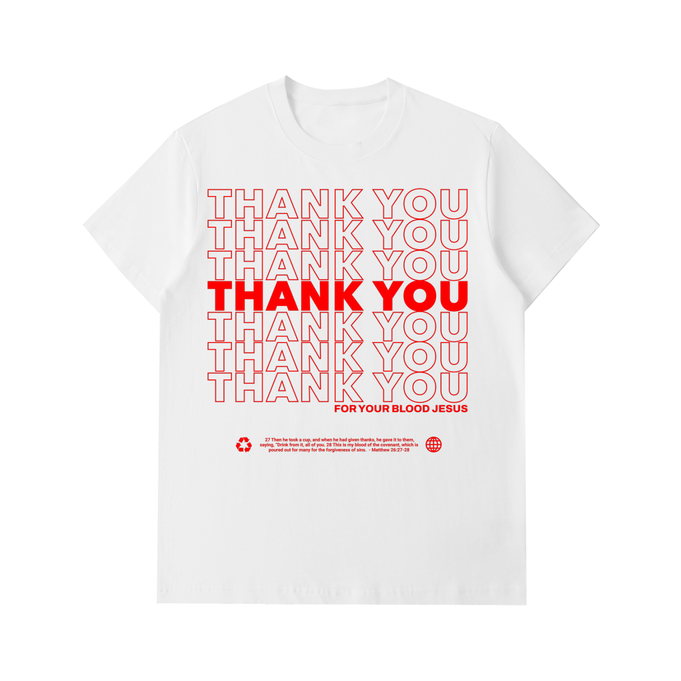 Thank You - Essential Heavyweight Cotton T-Shirt
