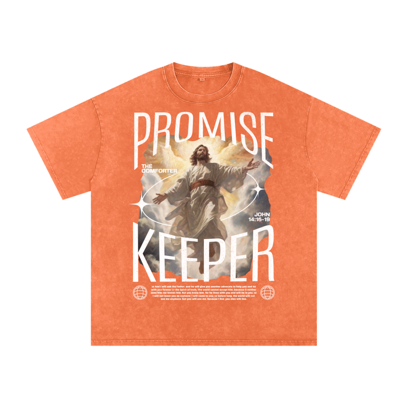 Promise Keeper - Snow Washed Oversized Cotton T-Shirt